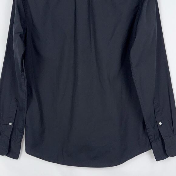 J Crew Men's Secret Wash Cotton Poplin Button Down Shirt Small Black - Picture 10 of 15